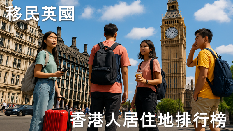 移民英國:香港人居住城市排行榜 封面圖片